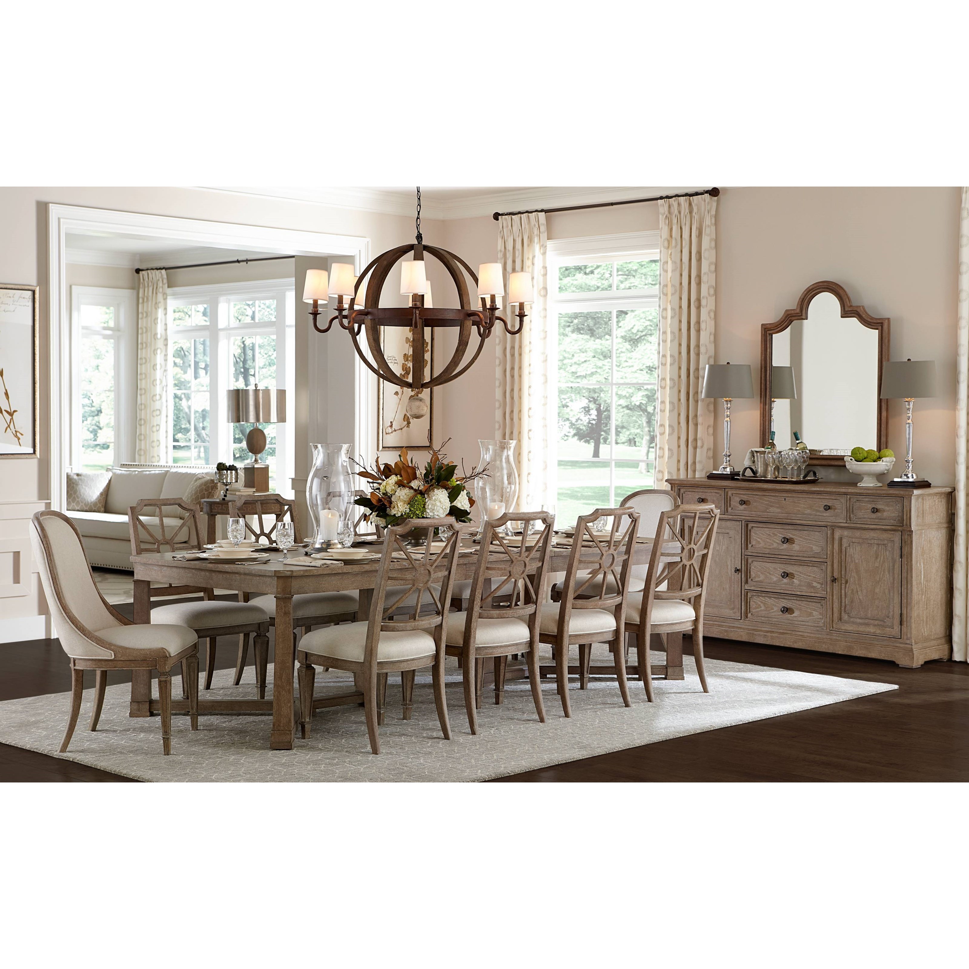 Stanley Furniture Wethersfield Estate 11Piece Rectangular Dining Table